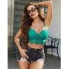 image:imageAvidlove Lace Bralettes for Women Y2k Strap Bustier Cami Top V Neck Camisole LingeriePeacock Blue