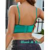 image:imageAvidlove Lace Bralettes for Women Y2k Strap Bustier Cami Top V Neck Camisole LingeriePeacock Blue