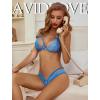 image:imageAvidlove Lingerie Lace Babydoll 2 Piece Sexy Bra and Panty SetsPastel Blue