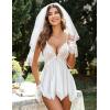 image:imageAvidlove Lingerie for Women Lace Babydoll Lingerie Dress with Thong Mesh Chemise Sleepwear Exotic Boudoir OutfitsWhite