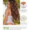 image:imageAvidlove Lingerie for Women Lace Bodysuit Sexy Deep V Teddy Snap Crotch One Piece Babydoll Mesh Body SuitsWhite