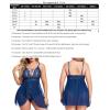 image:imageAvidlove Plus Size Babydoll Womens Snap Crotch Lingerie V Neck Lace Nighty Sleepwear L5XLNavy Blue