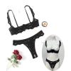 image:imageAvidlove Sexy Lingerie Set for Women Lace Bra and Panty Sets Underwire Push Up Lace Lingerie Set XSXXLBlack