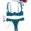image:imageAvidlove Sexy Lingerie Set for Women Lace Bra and Panty Sets Underwire Push Up Lace Lingerie Set XSXXLBlue Green