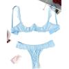 image:imageAvidlove Sexy Lingerie Set for Women Lace Bra and Panty Sets Underwire Push Up Lace Lingerie Set XSXXLLight Blue