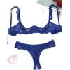 image:imageAvidlove Sexy Lingerie Set for Women Lace Bra and Panty Sets Underwire Push Up Lace Lingerie Set XSXXLNavy Blue