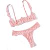 image:imageAvidlove Sexy Lingerie Set for Women Lace Bra and Panty Sets Underwire Push Up Lace Lingerie Set XSXXLOrange Pink