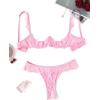 image:imageAvidlove Sexy Lingerie Set for Women Lace Bra and Panty Sets Underwire Push Up Lace Lingerie Set XSXXLPink