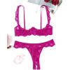 image:imageAvidlove Sexy Lingerie Set for Women Lace Bra and Panty Sets Underwire Push Up Lace Lingerie Set XSXXLRose Red