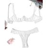 image:imageAvidlove Sexy Lingerie Set for Women Lace Bra and Panty Sets Underwire Push Up Lace Lingerie Set XSXXLWhite
