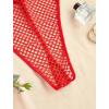 image:imageAvidlove Sexy Lingerie for Women Fishnet Bodysuit One Piece Teddy Lingerie Fish net Babydoll NightwearDark Red