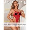 image:imageAvidlove Sexy Lingerie for Women Fishnet Bodysuit One Piece Teddy Lingerie Fish net Babydoll NightwearDark Red