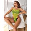 image:imageAvidlove Sexy Lingerie for Women Fishnet Bodysuit One Piece Teddy Lingerie Fish net Babydoll NightwearFluorescent Green