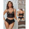 image:imageAvidlove Sexy Pajamas for Women Set Sheer Lingerie Set 2 Piece Mesh Cami Shorts NightwearBlack Leopard