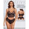 image:imageAvidlove Sexy Pajamas for Women Set Sheer Lingerie Set 2 Piece Mesh Cami Shorts NightwearDull Black