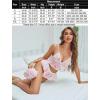 image:imageAvidlove Sexy Pajamas for Women Set Sheer Lingerie Set 2 Piece Mesh Cami Shorts NightwearPink
