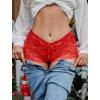 image:imageAvidlove Sexy Panties for Women Lace Underwear High Waist Cheeky PantyBlackred