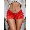 image:imageAvidlove Sexy Panties for Women Lace Underwear High Waist Cheeky PantyRed