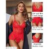 image:imageAvidlove Sexy Teddy Lingerie for Women Lace Bodysuit One Piece Mini BabydollCarimine Red