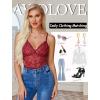 image:imageAvidlove Sexy Teddy Lingerie for Women Lace Bodysuit One Piece Mini BabydollDark Red