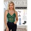 image:imageAvidlove Sexy Teddy Lingerie for Women Lace Bodysuit One Piece Mini BabydollGreen