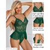 image:imageAvidlove Sexy Teddy Lingerie for Women Lace Bodysuit One Piece Mini BabydollGreen