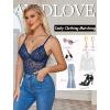 image:imageAvidlove Sexy Teddy Lingerie for Women Lace Bodysuit One Piece Mini BabydollNavy Blue