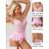 image:imageAvidlove Sexy Teddy Lingerie for Women Lace Bodysuit One Piece Mini BabydollPink