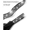 image:imageAvidlove Sexy Thongs for Women Floral Lace Briefs Rhinestones Strap Panties Hollow Out GString Tback Underwear 14 PackBlack