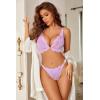 image:imageAvidlove Sexy Thongs for Women Floral Lace Briefs Rhinestones Strap Panties Hollow Out GString Tback Underwear 14 PackBlackgreenlilac