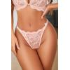 image:imageAvidlove Sexy Thongs for Women Floral Lace Briefs Rhinestones Strap Panties Hollow Out GString Tback Underwear 14 PackBlackpink