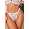 image:imageAvidlove Sexy Thongs for Women Floral Lace Briefs Rhinestones Strap Panties Hollow Out GString Tback Underwear 14 PackBlackredwhite
