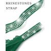 image:imageAvidlove Sexy Thongs for Women Floral Lace Briefs Rhinestones Strap Panties Hollow Out GString Tback Underwear 14 PackGreen