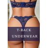 image:imageAvidlove Sexy Thongs for Women Floral Lace Briefs Rhinestones Strap Panties Hollow Out GString Tback Underwear 14 PackNavy Blue