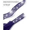 image:imageAvidlove Sexy Thongs for Women Floral Lace Briefs Rhinestones Strap Panties Hollow Out GString Tback Underwear 14 PackNavy Blue