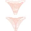 image:imageAvidlove Sexy Thongs for Women Floral Lace Briefs Rhinestones Strap Panties Hollow Out GString Tback Underwear 14 PackPink
