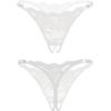 image:imageAvidlove Sexy Thongs for Women Floral Lace Briefs Rhinestones Strap Panties Hollow Out GString Tback Underwear 14 PackWhite
