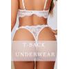 image:imageAvidlove Sexy Thongs for Women Floral Lace Briefs Rhinestones Strap Panties Hollow Out GString Tback Underwear 14 PackWhite