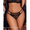 image:imageAvidlove Women Lace Panties Floral Lace Briefs Mesh Hollow Out GString Thongs Tback Underwear 14 PackBlackWine Red