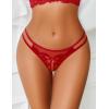 image:imageAvidlove Women Lace Panties Floral Lace Briefs Mesh Hollow Out GString Thongs Tback Underwear 14 PackRed
