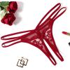 image:imageAvidlove Women Lace Panties Floral Lace Briefs Mesh Hollow Out GString Thongs Tback Underwear 14 PackWine Red