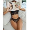 image:imageAvidlove Women Lace Panties Hollow Out Rear Bowknot Underwear Ruffle Cheeky Briefs 13 PackBlack