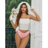 image:imageAvidlove Women Lace Panties Hollow Out Rear Bowknot Underwear Ruffle Cheeky Briefs 13 PackBlack pink