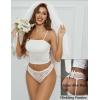 image:imageAvidlove Women Lace Panties Hollow Out Rear Bowknot Underwear Ruffle Cheeky Briefs 13 PackWhite