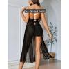 image:imageAvidlove Women Lingerie Lace Babydoll Nightdress Sexy Chemise Nightgown V Neck Nightdress SleepwearBlack