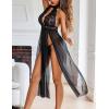 image:imageAvidlove Women Lingerie Lace Babydoll Nightdress Sexy Chemise Nightgown V Neck Nightdress SleepwearBlack