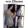 image:imageAvidlove Women Lingerie Lace Chemise V Neck Sexy Nightgown Modal Babydoll SleepwearGrey