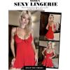 image:imageAvidlove Women Lingerie Lace Chemise V Neck Sexy Nightgown Modal Babydoll SleepwearRed