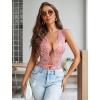 image:imageAvidlove Women One Piece Lingerie Lace Bodysuit Deep V Teddy Mini BabydollDark Pink
