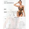 image:imageAvidlove Women Sexy Lingerie Lace Body Suit Deep V Teddy Mesh Bodysuit Cut Out One Piece Mini BabydollBlack